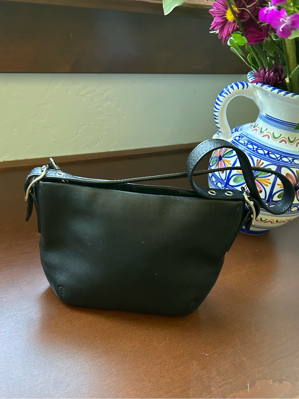Y2k Coach Black Mini Baguette Shoulder Bag